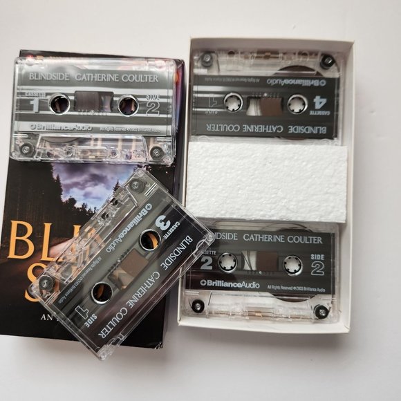 Catherine Coulter Blind Side Audio Cassette FBI Thriller 4 Tapes Brilliance Audi - Picture 5 of 6